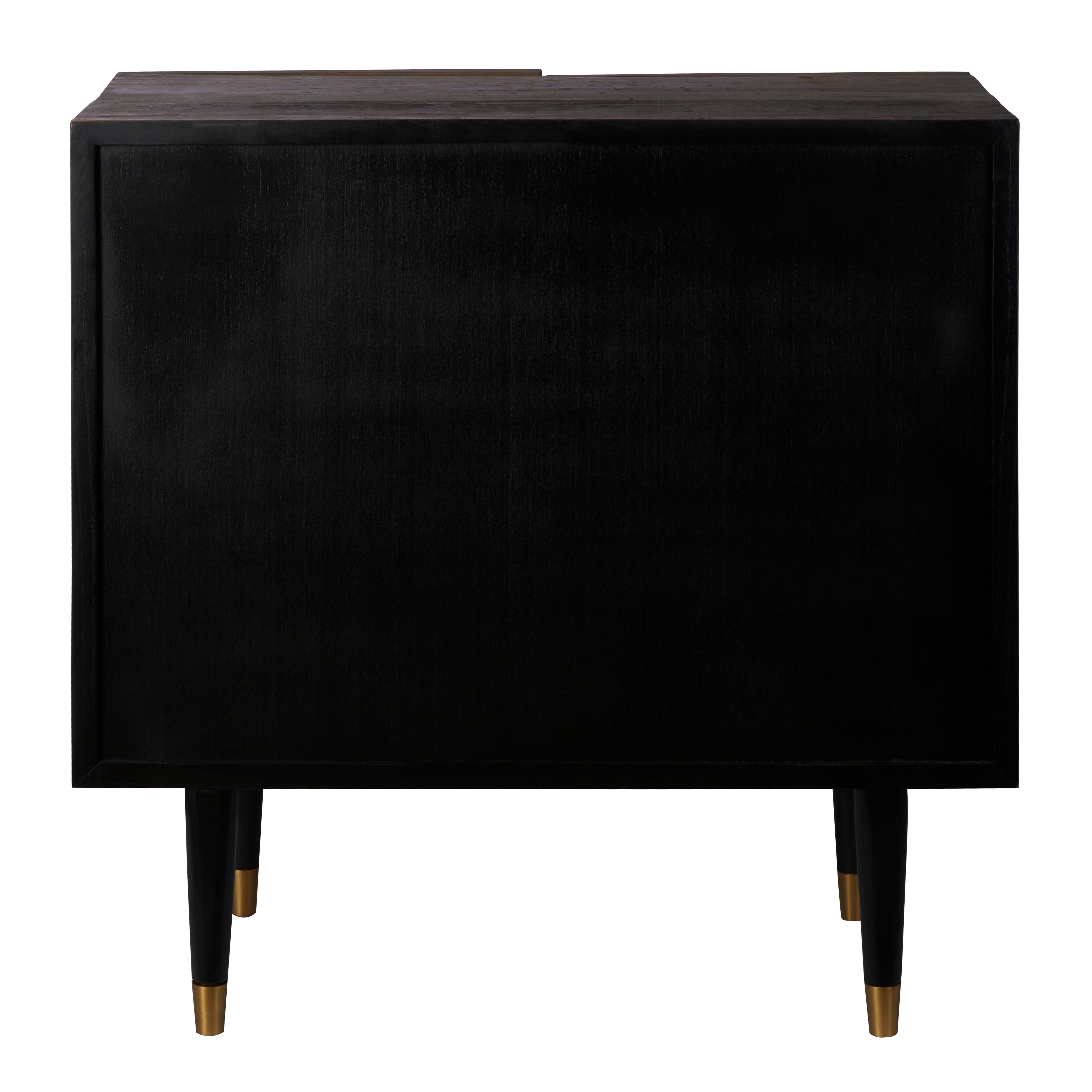 Cobre Natural Elm Wood Geometric Sideboard